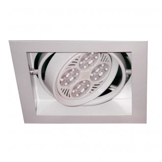 DOWNLIGHT CUADRADO BLANCO PARA PAR30 E27