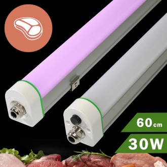 REGLETA ALTA POTENCIA 30W 60cm LUZ MORADA / CARNE