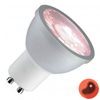 LAMPARA LED GU10 6W LUZ ROSADA MORADA